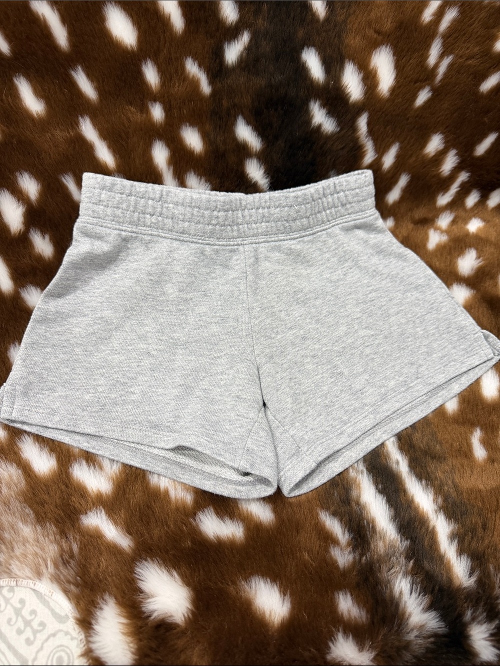 SO Light Gray Girls' Casual Knit Shorts
